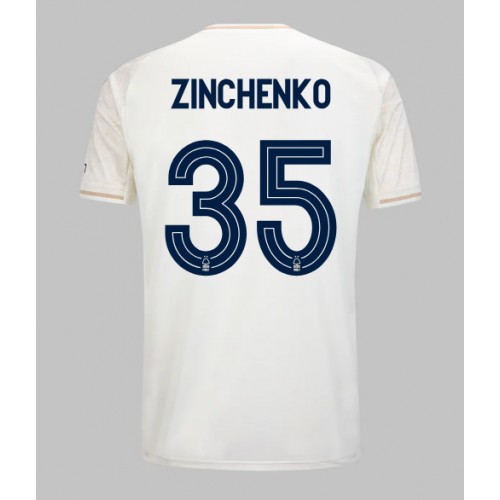 Stroje piłkarskie Nottingham Forest Oleksandr Zinchenko #35 Koszulka Wyjazdowej 2025-26 Krótki Rękaw